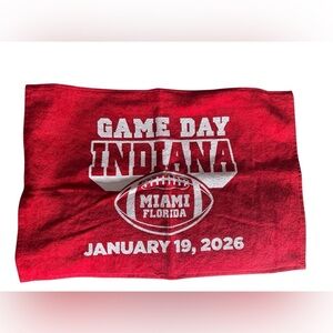 Indiana University 2026 GAME DAY Football Championship Rally Towel Miami NEW🏆